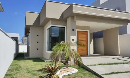 Casa em condomínio fechado com 3 quartos à venda na estrada henfil, pindobas, maricá, 99 m2 por r$ 540.000
