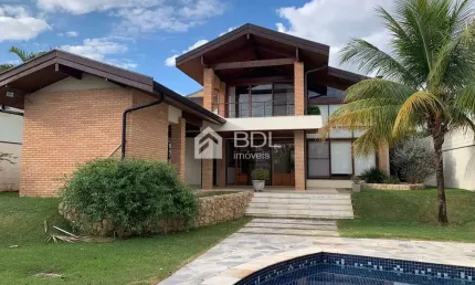 Casa em condomínio fechado com 3 quartos para alugar na rua taperebá, 26, loteamento alphaville campinas, campinas, 430 m2 por r$ 16.000