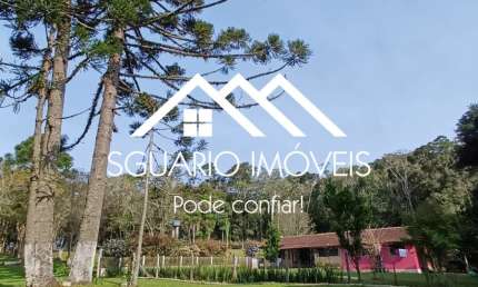 R$ 550 MIL - CHÁCARA 27.000 m² COM CASA RÚSTICA DE 3 QUARTOS, TABOÃO, AGUDOS DO SUL/PR.