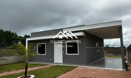 R$ 275 mil - casa 100 m², 3 qts (1 suíte), terreno 360 m², areia branca dos assis, mandirituba/pr.