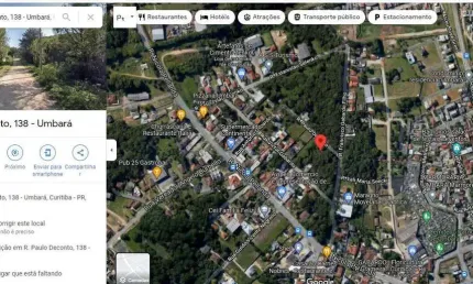 Terreno à venda na Rua Paulo Deconto, 138, Umbará, Curitiba
