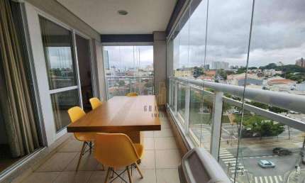 Flat com 1 dormitório para alugar, 42 m² por R$ 2.976,00/mês - Centro - São Bernardo do Campo/SP