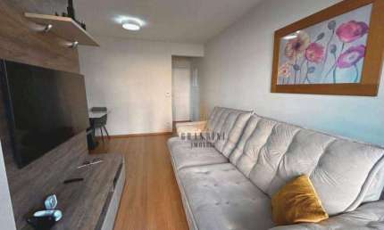 Apartamento com 3 dormitórios à venda, 70 m² por R$ 435.000,00 - Vila Valparaíso - Santo André/SP