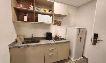 Flat com 1 dormitório para alugar, 25 m² por R$ 3.214,19/mês - Vila Campestre - São Bernardo do Campo/SP