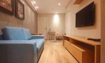 Flat com 1 dormitório para alugar, 42 m² por R$ 4.170,00/mês - Centro - São Bernardo do Campo/SP