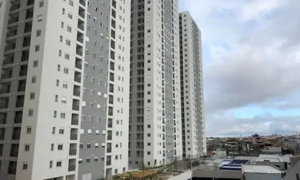 Apartamento a venda no viva clube carapicuíba, 2 quartos, sacada, 1 vaga e em andar alto