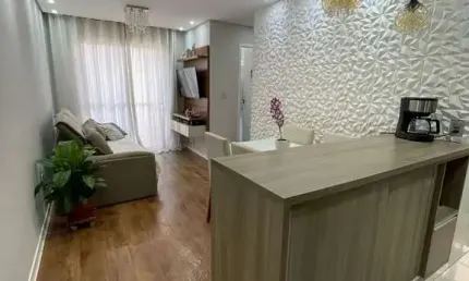 Apartamento em quitauna - 49m² - 2 dormitórios com sacada - 1 vaga - excelente acabamento