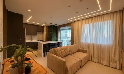Apartamento a venda em barueri, a pé do parque municipal, mobiliado e com acabamento prime, 1 quarto, 1 vaga para carro