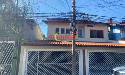 SOBRADO COM 4 DORMITÓRIOS SENDO 1 SUITE A VENDA, 370 m²Jardim Santa Bárbara - Guarulhos - SP