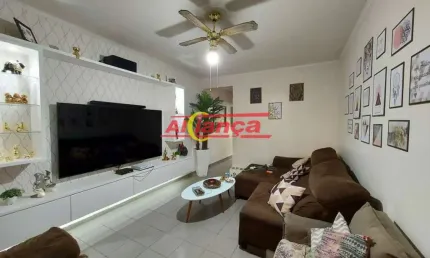 Sobrado com 3 dormitórios sendo uma suíte master a venda, 205 m² jardim bom clima - guarulhos - sp