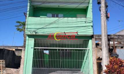 Lindo sobrado Jd Nova Bonsucesso Mais 1 casa com 2 dormitórios no quintal