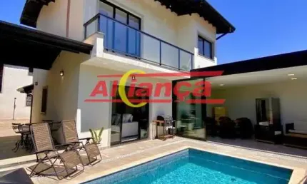 Belíssimo sobrado condominio Atibaia 3 dorms / suites / piscina/ 1.800 mil