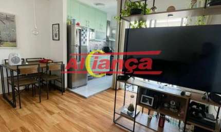 APARTAMENTO A VENDA EM GOPOUVA COM 58M², 2 QUARTOS, 1 SUÍTE E 1 VAGA.
