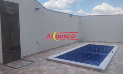 SOBRADO NOVO 3 QUARTOS COM SACADAS, 2 VAGAS GARAGEM, PISCINA, CHURRASQUEIRA, BONSUCESSO, GUARULHOS