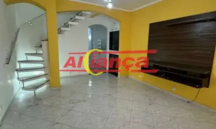 SOBRADO A VENDA NA VILA BARROS COM 2 QUARTOS, 3 BANHEIROS, POR R$ 430.000,00 - GUARULHOS/SP.