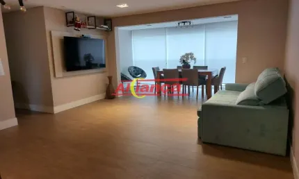 Apartamento Cidade Maia 106m², 3dorms/1suíte, 2vagas, planejados, andar alto, lazer completo!