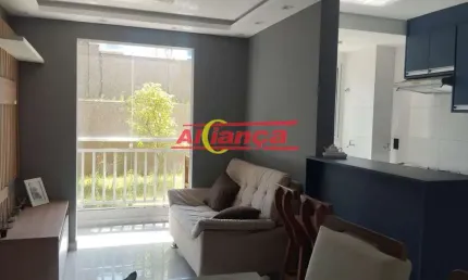 APARTAMENTO TÉRREO MOBILIADO NOVO, 2 QUARTOS, SACADA, 46m² E 1 VAGA GARAGEM TRIUNFO (BONSUCESSO)