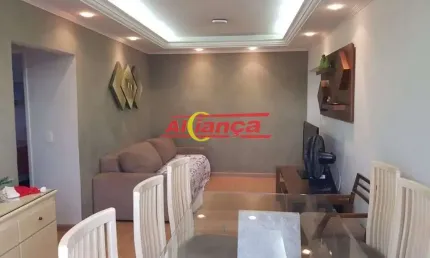 Apartamento com 2 dormitórios à venda, 77,76 m² - gopoúva - guarulhos/sp