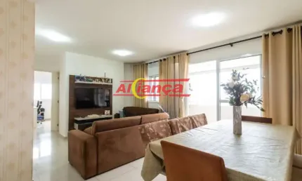 Apartamento com 3 dormitórios à venda, 95m² - vila augusta - guarulhos/sp