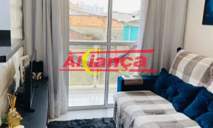 APARTAMENTO COM 2 QUARTOS À VENDA E SEMI MOBILIADO COM 52m² PRÓXIMO SONDA VILA RIO EM GUARULHOS, SP