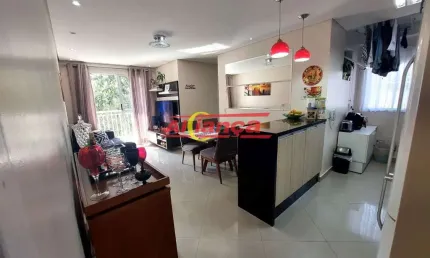 Apartamento guarulhos jd. bela vista apartamento 3 dormitórios, 01 vaga e lazer completo