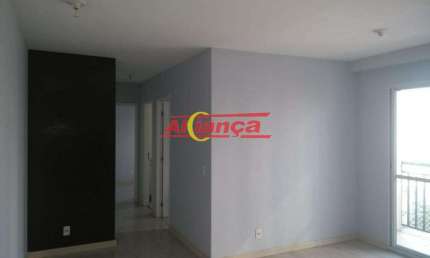 Apartamento pronto para morar, 55 m², Vila Augusta, 2 dormitórios e sala com sacada  só 350  MIL