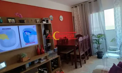 Apartamento a venda com 2 quartos com, 58 m² por r$ 375.000,00 - gopouva- guarulhos/sp.