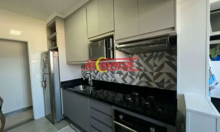 Apartamento de 78 m2 com 3 quartos e sacada no Itapegica - Guarulhos - SP