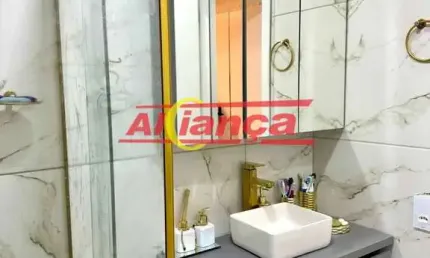 Apartamento guarulhos pimentas apto 52m 2 quartos, sala cozinha/lavanderia,1 vaga