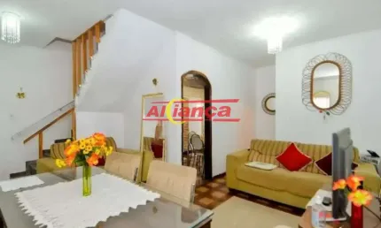 SOBRADO COM 3 DORMITÓRIOS (1 SUÍTE) E 2 VAGAS, 99 m² - VILA GALVÃO - GUARULHOS/SP