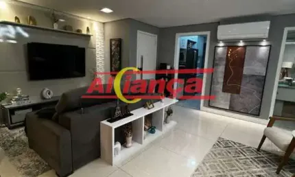 Apartamento com 3 dormitórios à venda, 110 m² - vila  augusta -  guarulhos/sp
