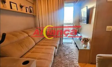 Apartamento 2 dormitórios 53m²-porteira fechada-à venda-ponte grande-guarulhos/sp