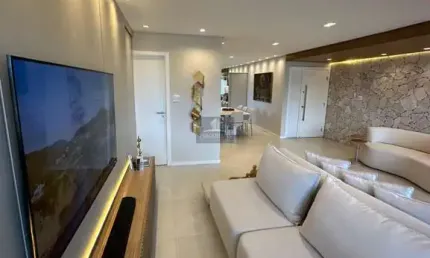 Pituba - Lindo apartamento 3/4 com 2 suítes com 150 m²,  Suíte master com closet e home office, decoração impecável (Porteira Fechada).
