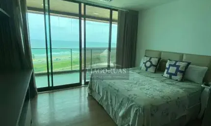 DAZUR Odebrecht, Frente Mar com 4 suítes e 242 m², Varanda Gourmet e 4 vagas de garagem.
