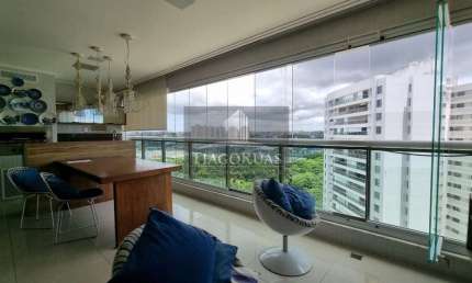 Aluguel Le Parc 3 suítes com 195 m² e 3 vagas de garagem no melhor Condomínio Resort de Salvador.