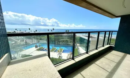Apartamento de Luxo em Salvador-BA no Jaguaribe: 3 suítes, varanda gourmet, vista para o mar! Condomínio com lazer completo. Venha conferir!
