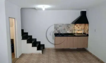 Sobrado com 3 dormitórios para alugar, 114 m² por R$ 3.249,44/mês - Vila Pires - Santo André/SP