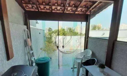 Cobertura com 2 dormitórios para alugar, 92 m² por R$ 3.110,00/mês - Vila Alpina - Santo André/SP