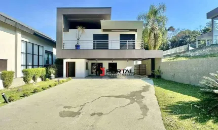 Casa com 4 dormitórios, 360 m² - venda por r$ 3.200.000,00 ou aluguel por r$ 15.136,69/mês - granja viana - cotia/sp