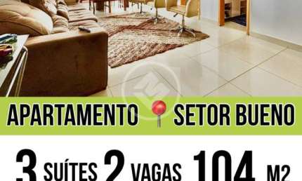 OPORTUNIDADE APARTAMENTO 3 SUITES SETOR BUENO codigo: 115480