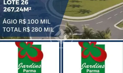 Lote Condomínio Jardins Parma, liberado para construir codigo: 44006