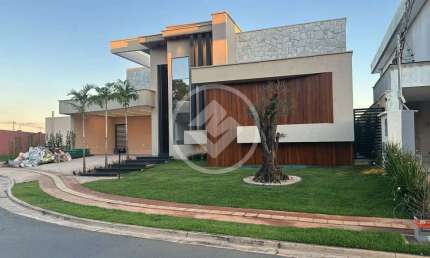Casa em condomínio fechado com 4 quartos à venda na Rua dos Mógnos, SN, Jardins Bolonha, Senador Canedo