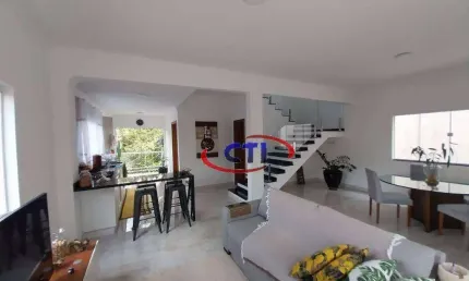Sobrado com 3 dormitórios para alugar, 400 m² por R$ 5.020,36/mês - Balneário Palmira - Ribeirão Pires/SP