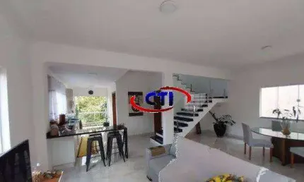 Casa em condomínio fechado com  3 dormitórios à venda, 380 m² por r$ 1.380.000 - balneário palmira - ribeirão pires/sp