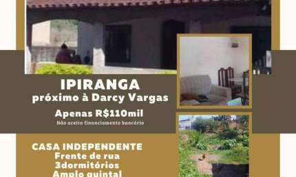 Casa com 3 dormitórios à venda, 100 m² por R$ 110.000,00 - Ipiranga - Juiz de Fora/MG