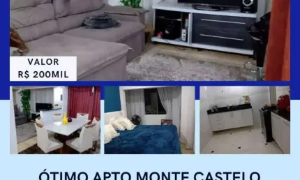 Apartamento com 2 dormitórios à venda, 70 m² por R$ 200.000,00 - Monte Castelo - Juiz de Fora/MG