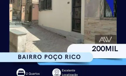 Casa com 2 dormitórios à venda, 77 m² por R$ 200.000,00 - Poço Rico - Juiz de Fora/MG