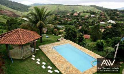 Chácara com 2 dormitórios à venda, 1000 m² por R$ 450.000.00 - Cond. Fazendinhas Miragem - Simão Pereira /MG