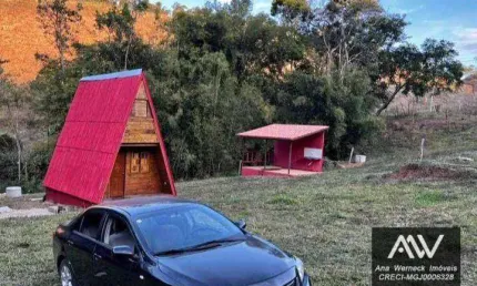 Chalé  com 1 dormitório à venda, 1000 m² por r$ 80.000,00 - zona rural - pedro teixeira /mg