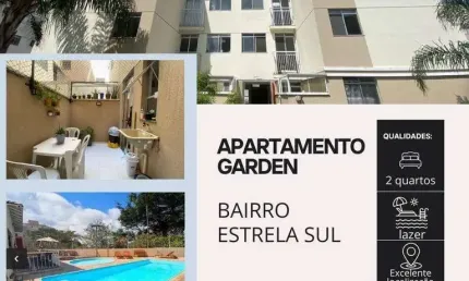 Apartamento Garden com 2 dormitórios à venda, 60 m² por R$ 220.000,00 - Estrela Sul - Juiz de Fora/MG